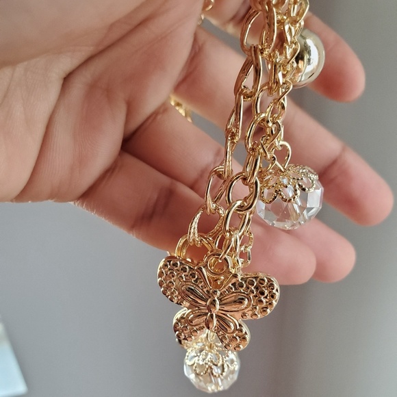 Butterfly charm bracelet - Picture 2 of 5